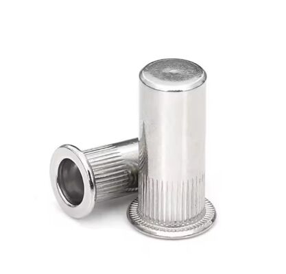 Zinc Plated Half Knurled Flat Head Closed End Blind Rivet Nut Stainless Steel Water Treatment Class 8.8
