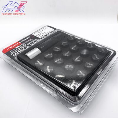 High Quality 20Pcs M12 X1.25MM Nut+1 Key Universal Steel Hex 17mm Car Lug Wheel Nuts Screw Wheel Parts