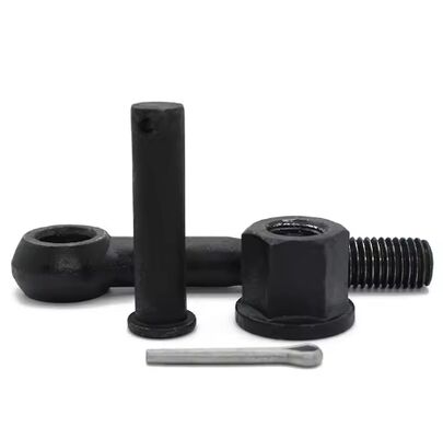 Carbon Steel Eyelet Bolts with Integrated Washer Nut for Industrial Equipment