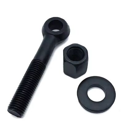 Carbon Steel Eyelet Bolts with Integrated Washer Nut for Industrial Equipment