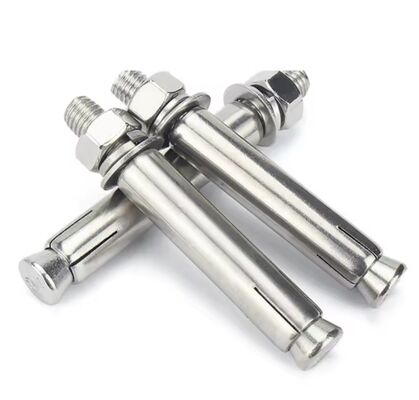 Grade 304 Stainless Steel Hex Head Sleeve Anchor Bolt GB Standard Polished Finish Expansion Wedge Anchor M10*100