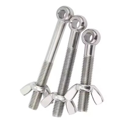 Custom Fastener Screws Ring Bolt Union Bolts DIN 444 Stainless Steel Eye Bolts M5 Zinc Finish 130mm