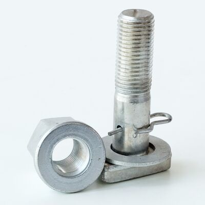 High-Strength Galvanized T-Head Bolt with Nut, Washer and Cotter Pin for Construction