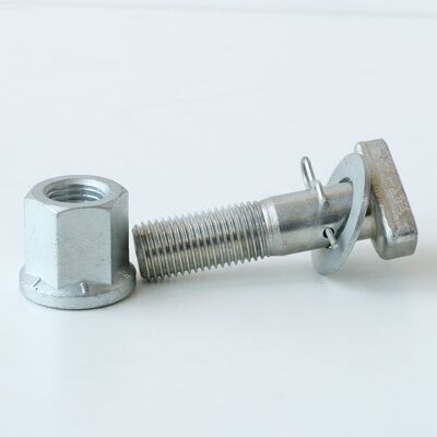 High-Strength Galvanized T-Head Bolt with Nut, Washer and Cotter Pin for Construction
