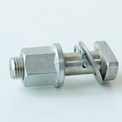 High-Strength Galvanized T-Head Bolt with Nut, Washer and Cotter Pin for Construction